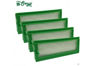 4 Stück HEPA Allergie Filter passend für Vorwerk Kobold VR 200 Saugroboter