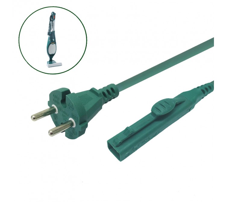 Kabel Stromkabel geeignet für Vorwerk Kobold VK 140 und VK 150 - 7 Meter
