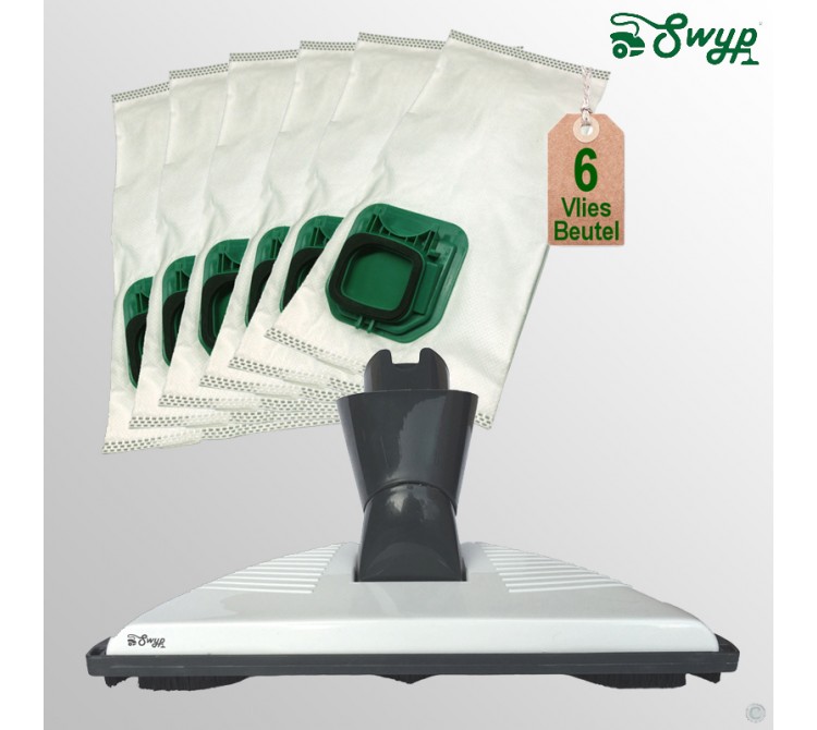 Staubsaugerbeutel und Bodendüse für Laminat Fliesen passend für Vorwerk Kobold VK 150
