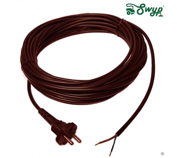 SEBO Felix Classic Anschlussleitung Ersatzkabel Kabel 230V mit EU Stecker 7128SR schwarzrot