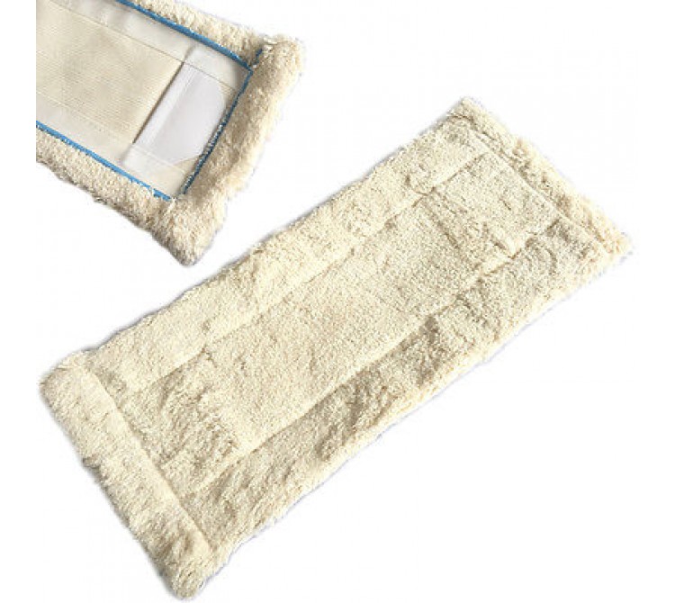 Bodentuch Wischer Mop Nassfaser weiss lang passend für HaRa Bodenexpress 42 cm