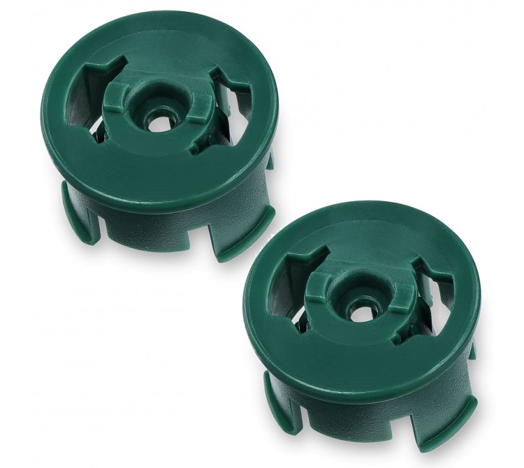2 Stück Felge Radeinsatz Buchse passend für Rad Vorwerk Kobold EB 350 Elektrobürste