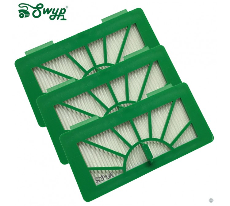 3 HEPA Allergie Filter passend für Vorwerk Kobold VR100 und  Neato XV11 XV12 XV15 XV21 XV25 XV Signature
