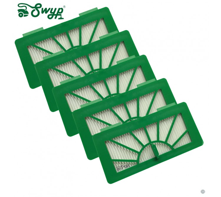 5 HEPA Allergie Filter passend für Vorwerk Kobold VR100 und  Neato XV11 XV12 XV15 XV21 XV25 XV Signature