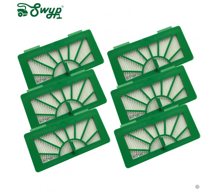 6 HEPA Allergie Filter passend für Vorwerk Kobold VR100 und  Neato XV11 XV12 XV15 XV21 XV25 XV Signature