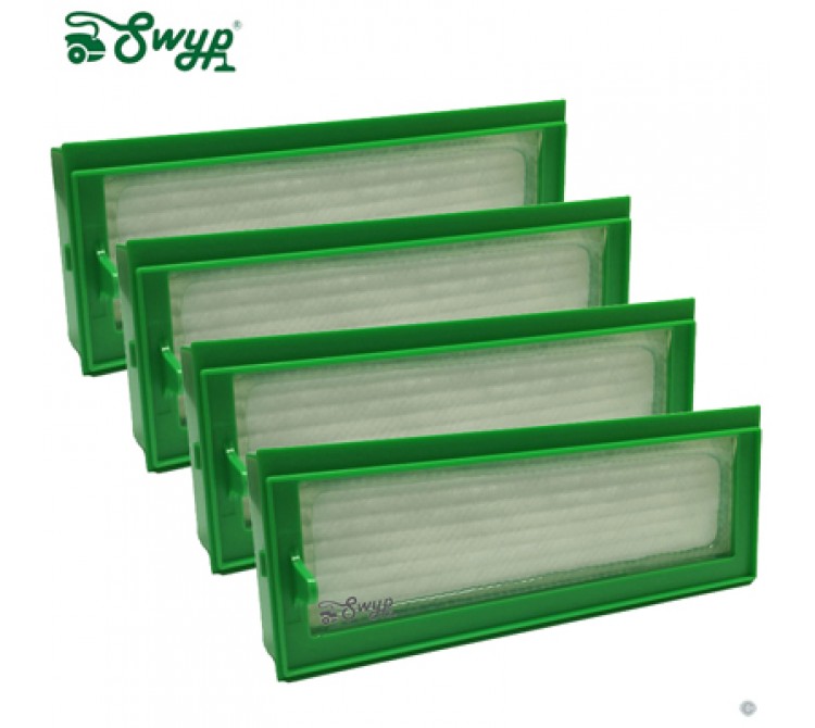 4 Stück HEPA Allergie Filter passend für Vorwerk Kobold VR 200 Saugroboter