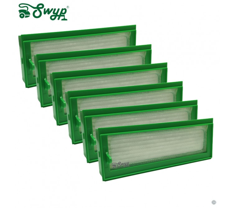 6 Stück HEPA Allergie Filter passend für Vorwerk Kobold VR 200 Saugroboter