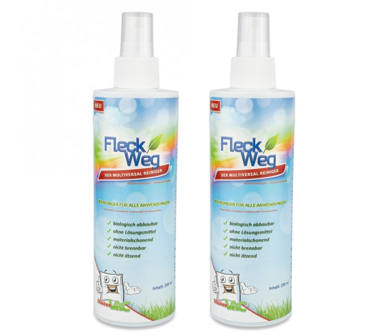 2 x Universal Fleckentferner Flecken Entferner Flecklöser 500 ml
