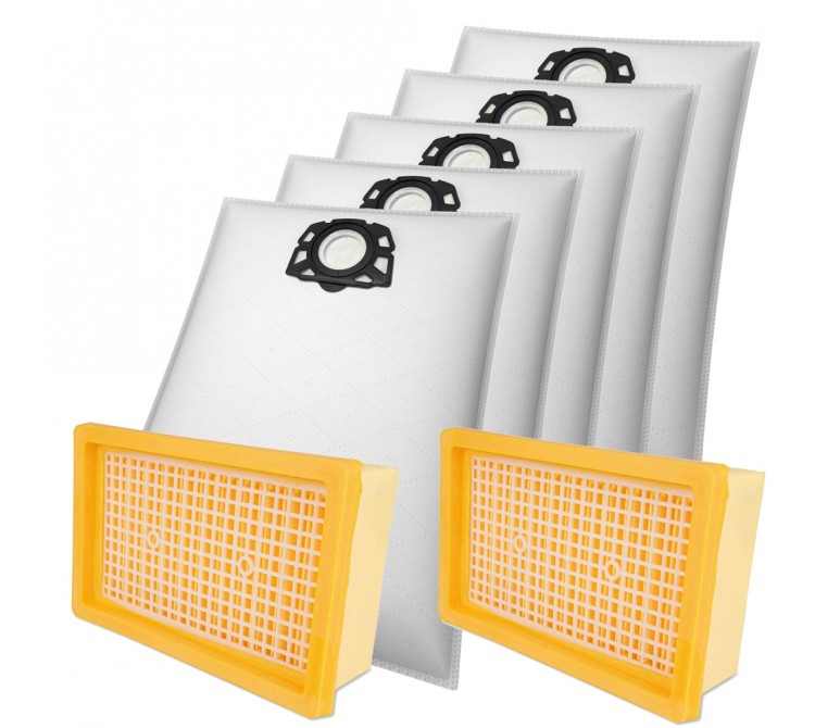15 Staubsaugerbeutel Filtertüten + 2 Filter passend für Kärcher MV 4 5 6 WD 4 5 6