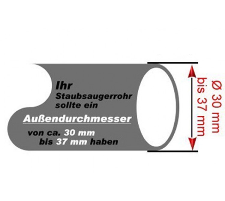 Fusseldüse Tierhaardüse Autositze Ø 30 <> 37 mm Staubsauger-Düse Polsterdüse 