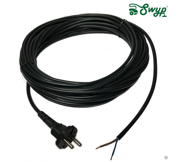 SEBO Felix Dart Anschlussleitung Ersatzkabel Kabel 230V mit EU Stecker 7128DG dunkelgrau