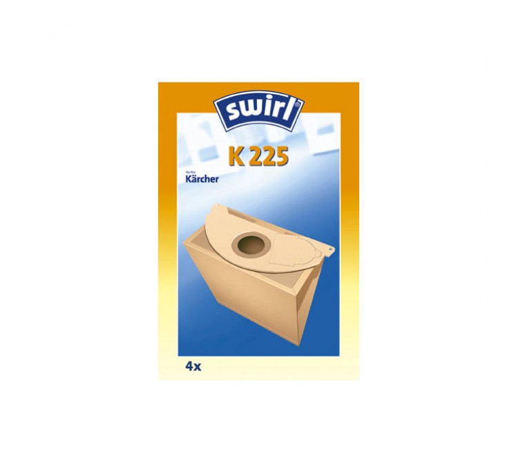 Swirl K 225 Staubsaugerbeutel Filtertüten MicroPor - Inhalt 4 Stück 
