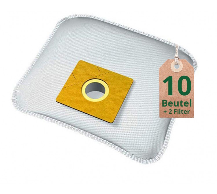 Swyp Vlies Staubsaugerbeutel Filtertüten DISBA WD62 - Inhalt 10 Stück + 2 Filter