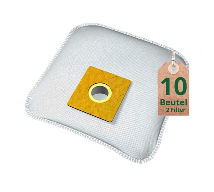 Swyp Vlies Staubsaugerbeutel Filtertüten DISBA WD74 - Inhalt 10 Stück + 2 Filter