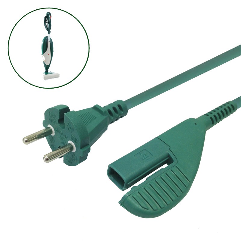 Home > VK 135-136 > Cavo Alimentazione Adattabile Folletto Vorwerk Vk135 Vk136 10 Mt. Spina Tedesca