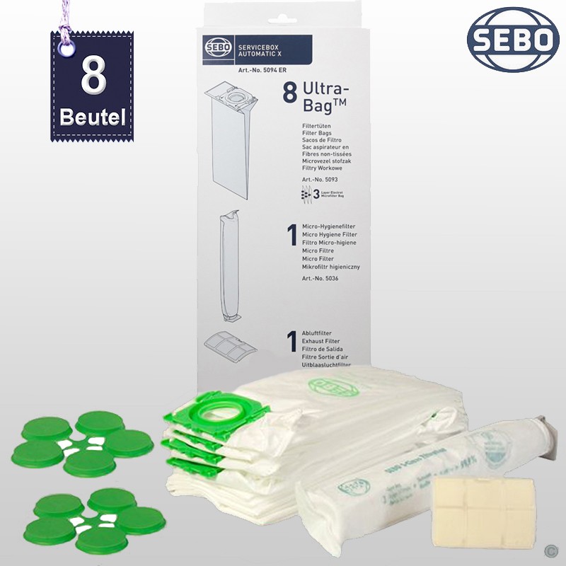 SEBO BOITE DE SERVICE AUTOMATIQUE réf. 5094ER/NEUF 5828ER original pour