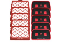 5 Hepa Mikrofilter + 5 Motor Kohle Filter passend für Lux 1 D 820 Royal Classic