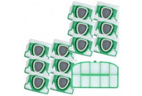 12 Staubsaugerbeutel 1 Filter passend für Vorwerk Kobold VK200 FP200 Filtertüten