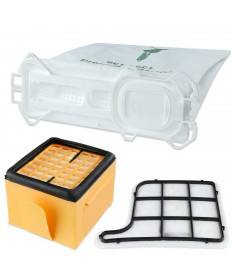 Sparset 18 Staubbeutel Filterset passend für Vorwerk Kobold VK 135 136 Filtertüten FP