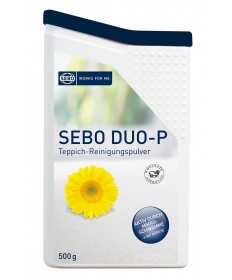 SEBO duo-P Clean-Box Reinigungspulver Teppichpulver 500 Gramm mit Handbürste