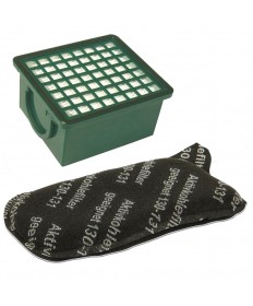 Hepa Filter + Aktivkohlefilter Set geeignet für Vorwerk Kobold VK 130 und VK 131
