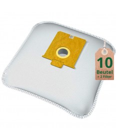 Staubsaugerbeutel Vlies Filtertüten Beutel AE404m - Inhalt 10 Stück + 2 Filter