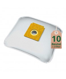 Staubsaugerbeutel Vlies Filtertüten Beutel EO25m - Inhalt 10 Stück + 2 Filter
