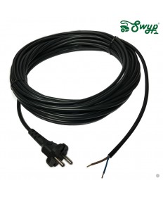 SEBO 370 470 Electronic BS 36 BS 46 Anschlussleitung Ersatzkabel Kabel 230V mit EU Konturen Stecker 1870DG dunkelgrau