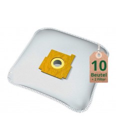 Staubsaugerbeutel Vlies Filtertüten Beutel ZM610m - Inhalt 10 Stück + 2 Filter
